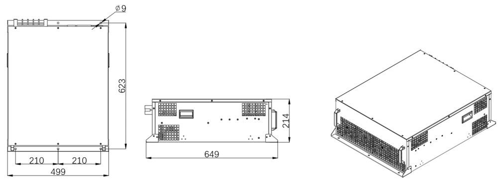 100kvar、80kvar、75kvar安装尺寸(壁挂式)